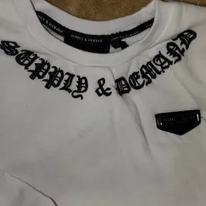 Supply & Demand White Snake Graphic Sweatshirt Size M - photo 3