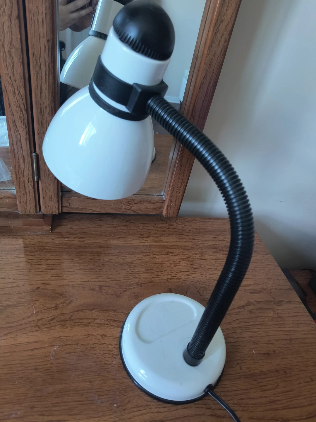 White Gooseneck Desk Lamp