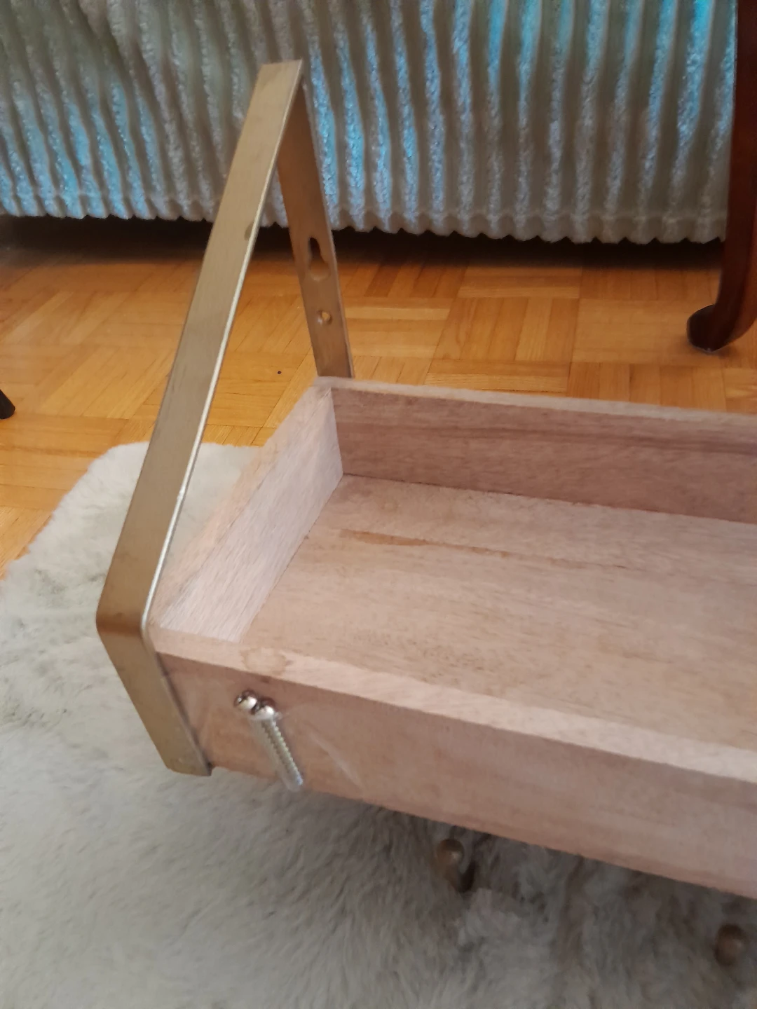 Wooden Shelf with Hooks - photo 4