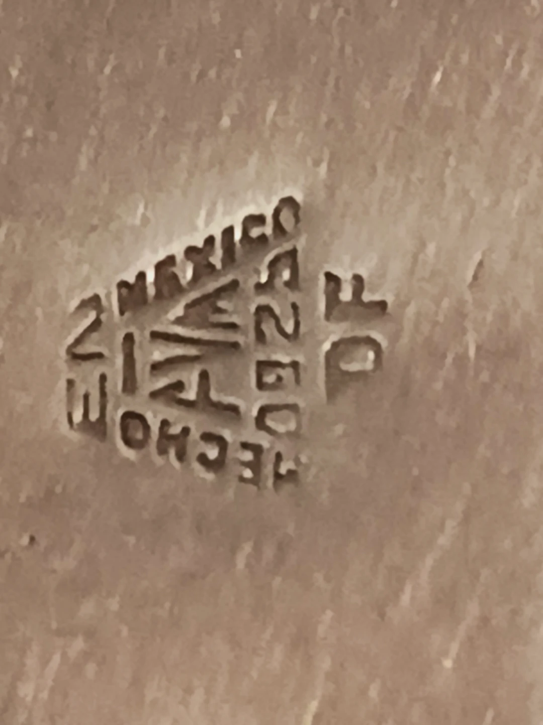 New !! Sterling Silver 925 Taxco Mexico Signed Wide Bracelet - photo 4