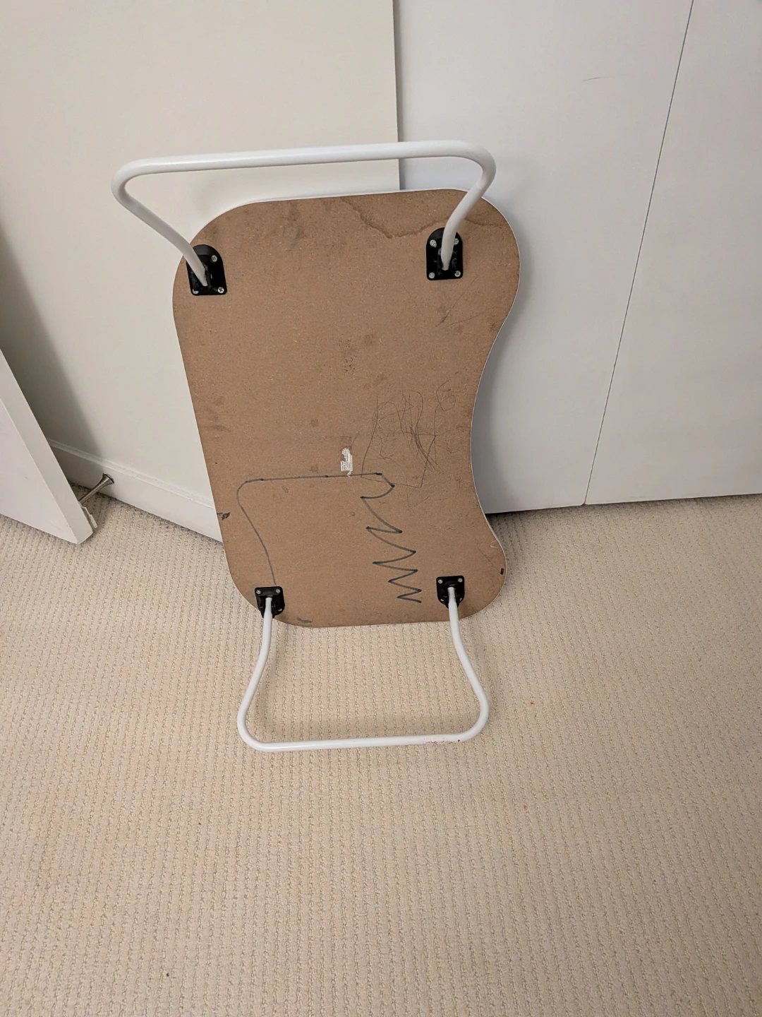Blue Folding Lap Desk with White Legs - photo 3