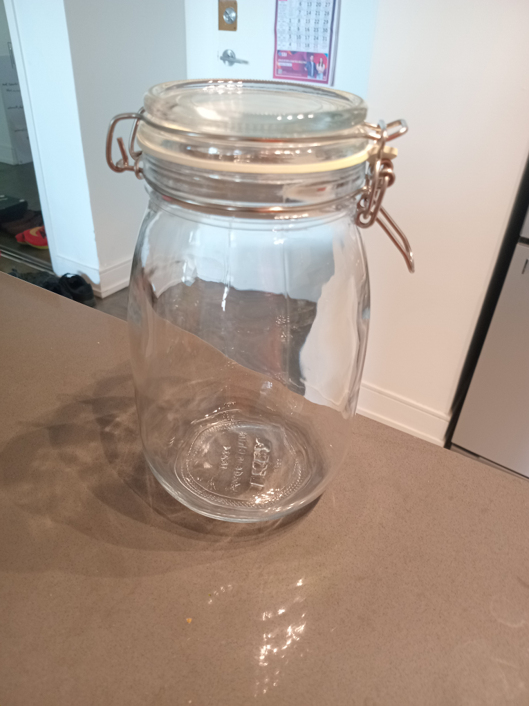 IKEA Glass Jar with Swing Top