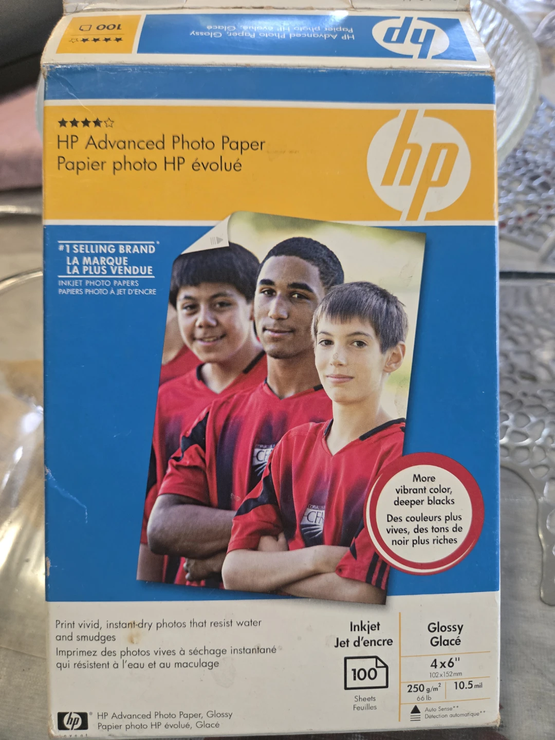 HP Advanced Photo Paper, Glossy, 4x6", 100 Sheets