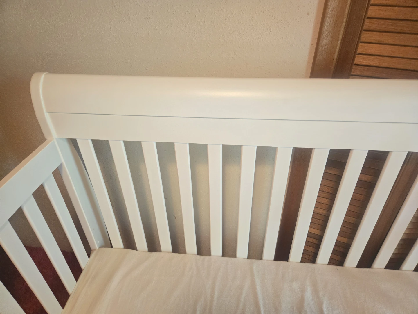 White solid wood Baby Crib - photo 5