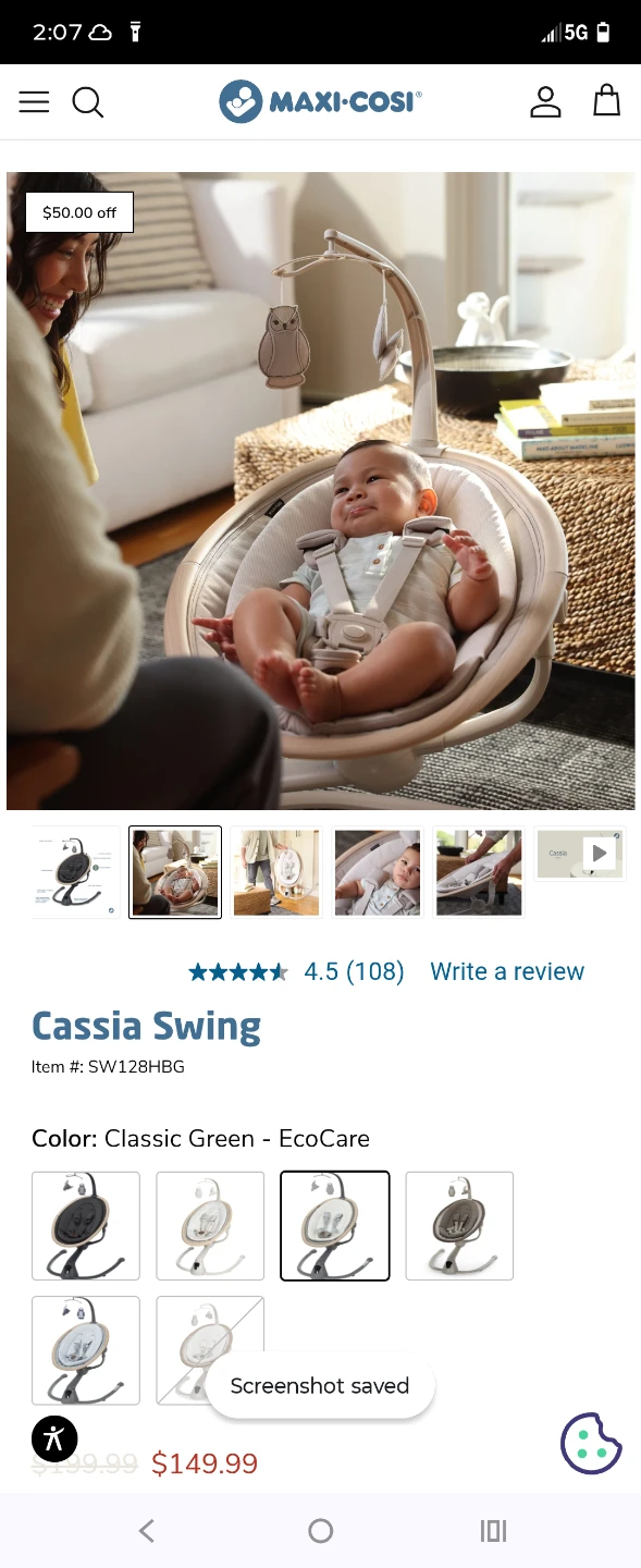 Maxi-Cosi Cassia Swing - Classic Green