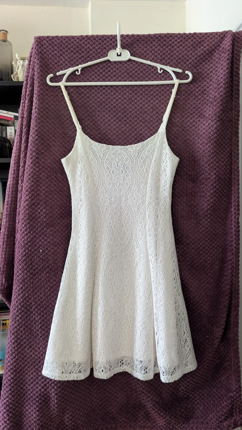 White spaghetti strap dress from Garage
