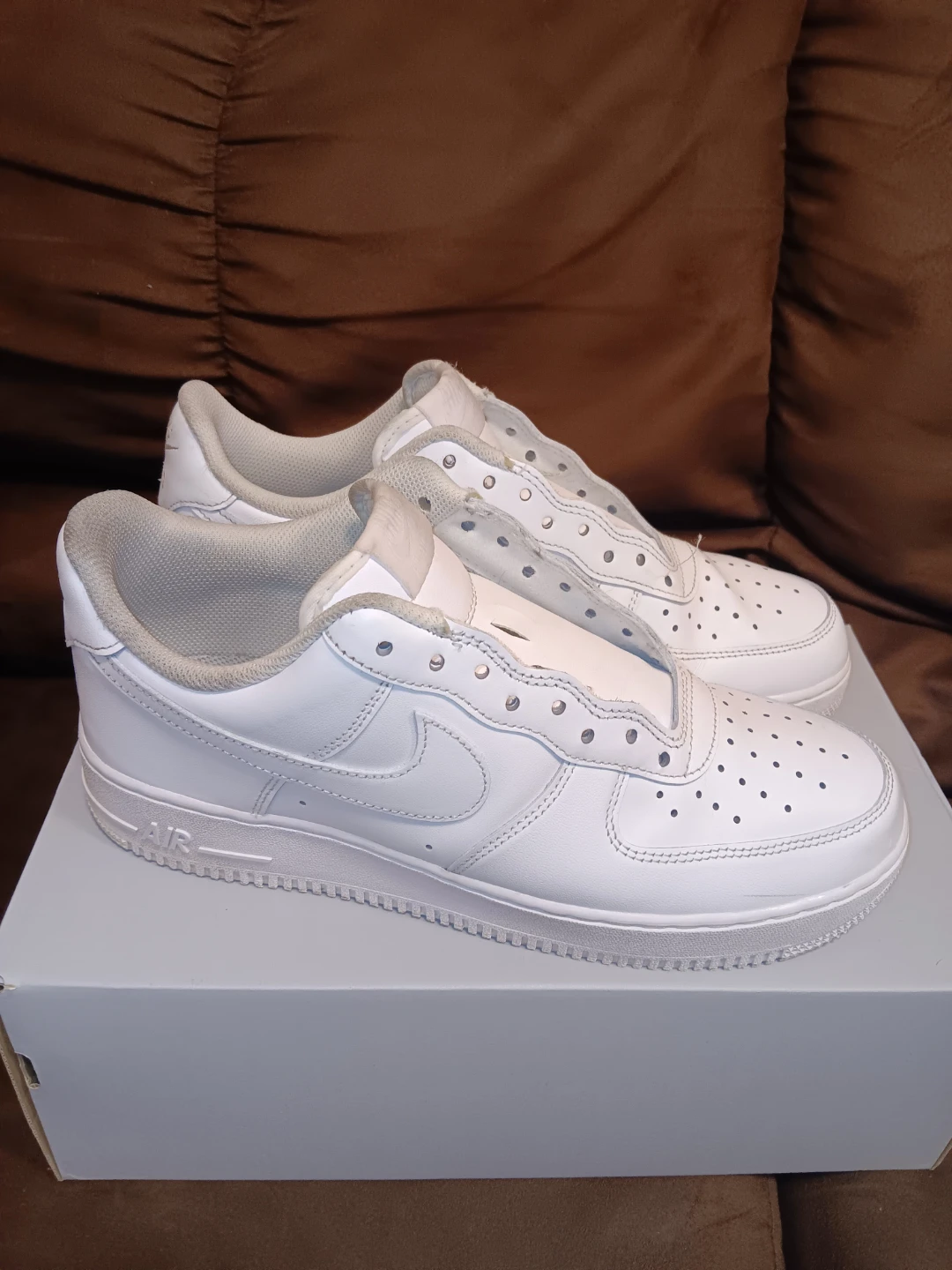Nike Air Force 1 "07 White Sneakers - photo 2