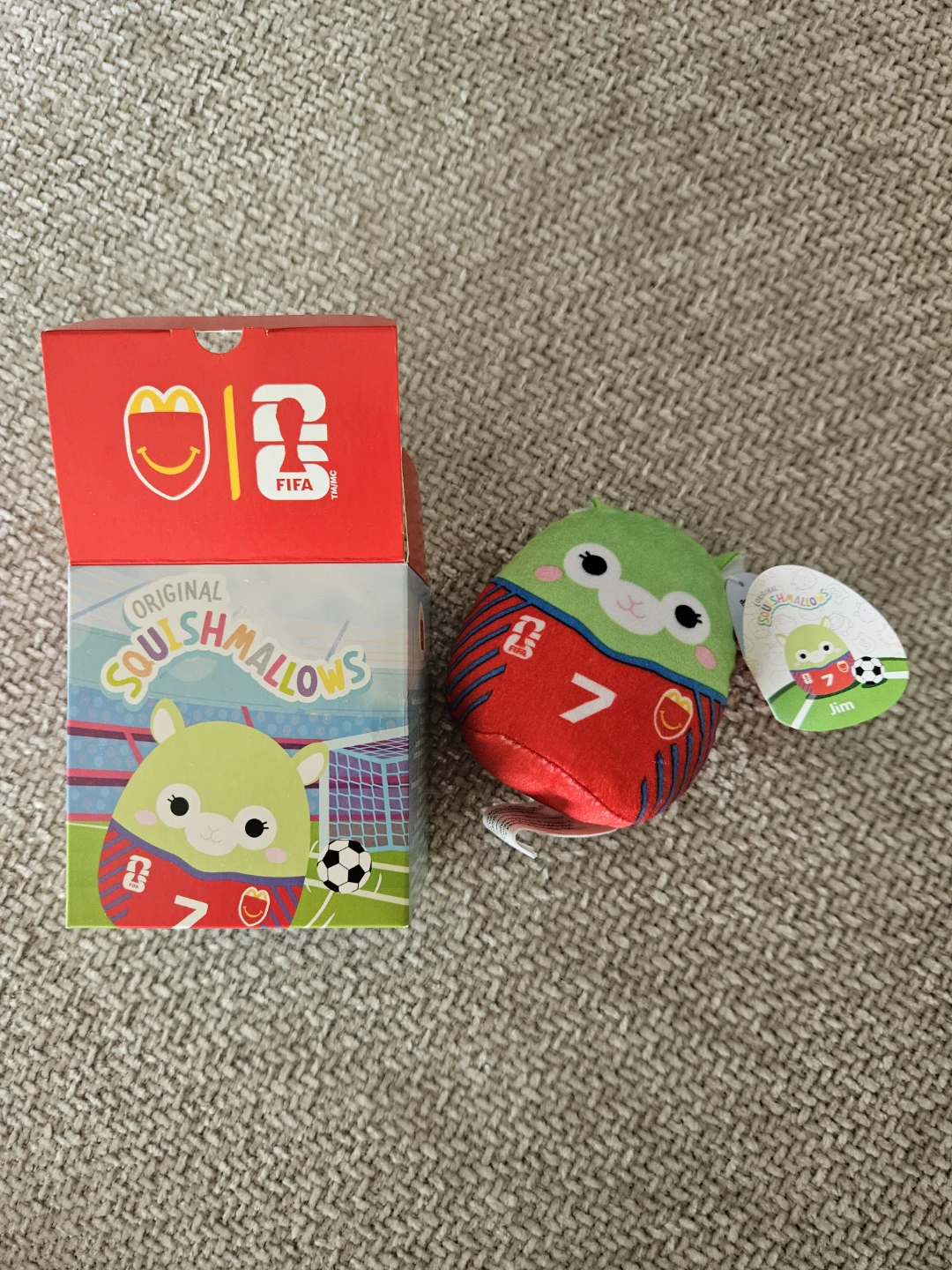 Squishmallow McDonalds FIFA Plush Toy Jim #7