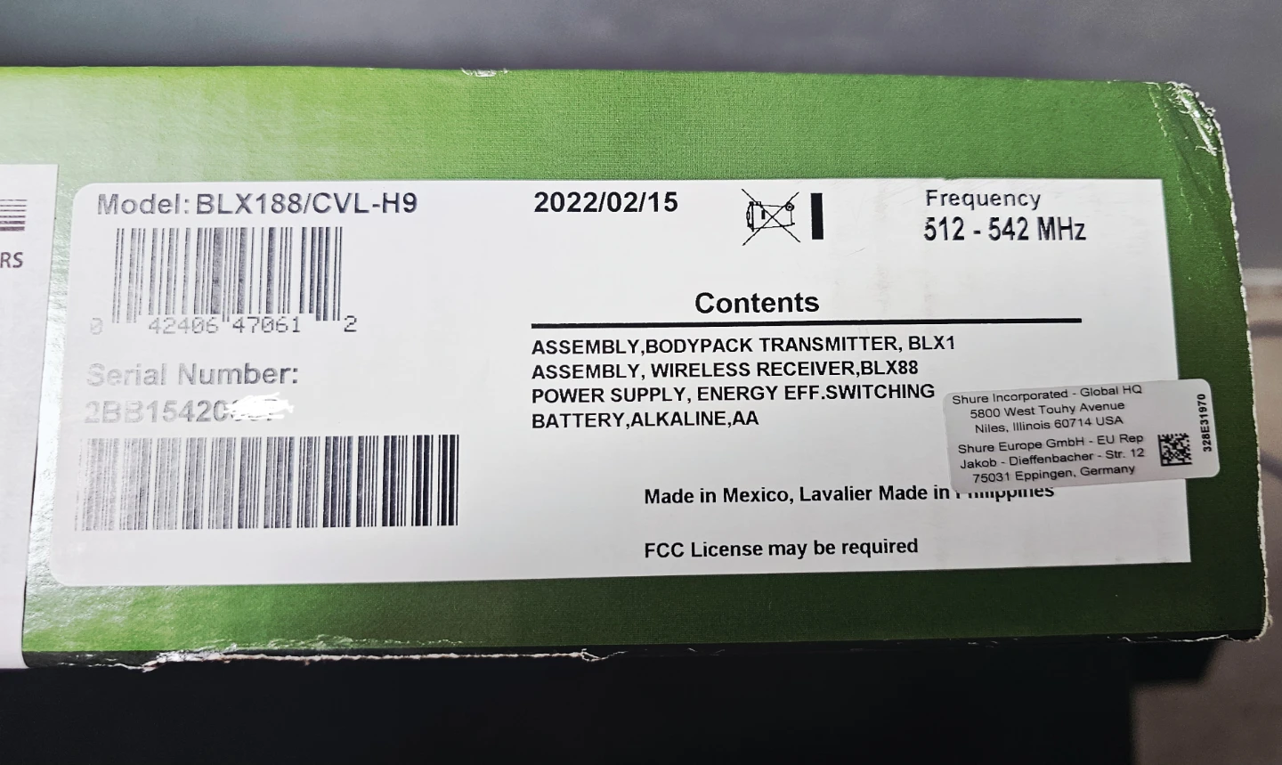 Shure BLX188/CVL-H9 Dual Lavalier Wireless System - photo 3