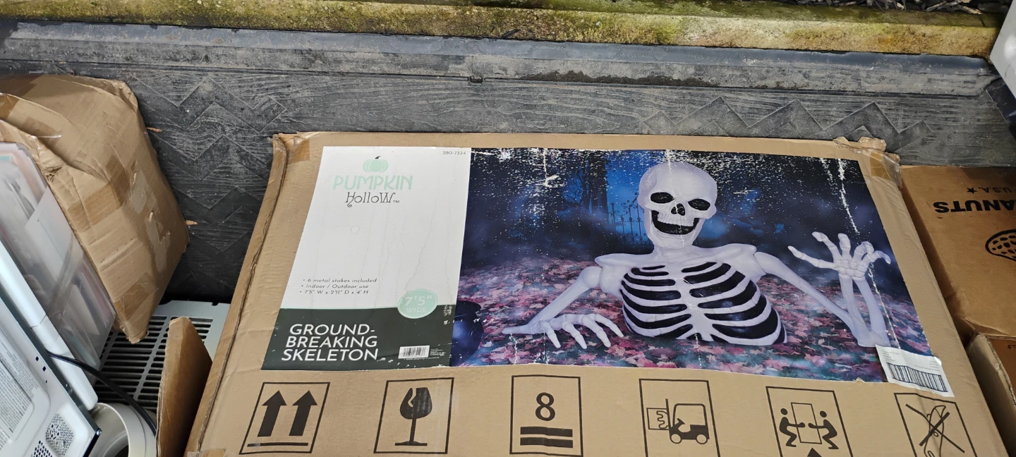 Pumpkin Hollow Ground Breaking Skeleton