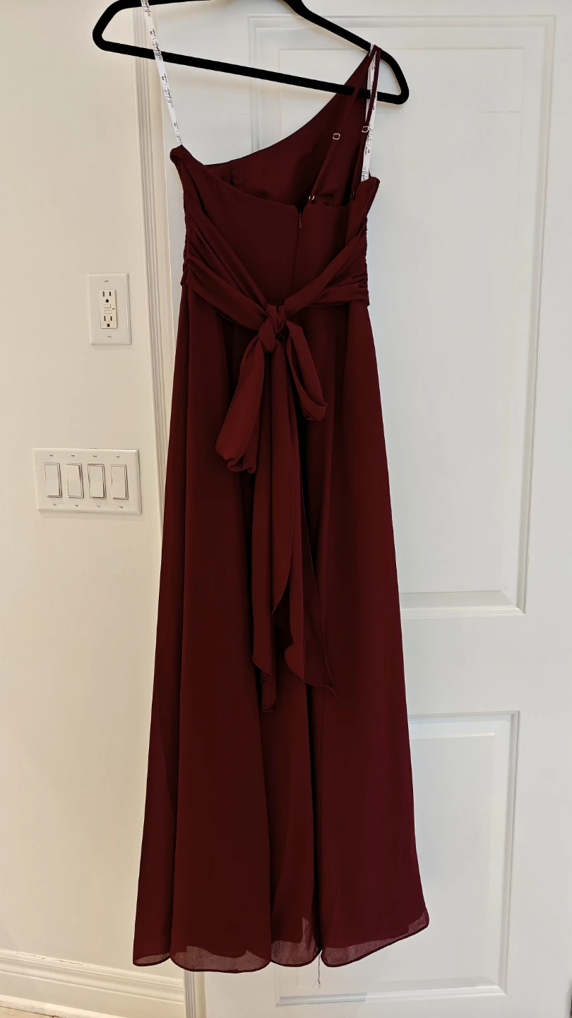 David's Bridal Bridesmaid Dress in Wine - photo 3