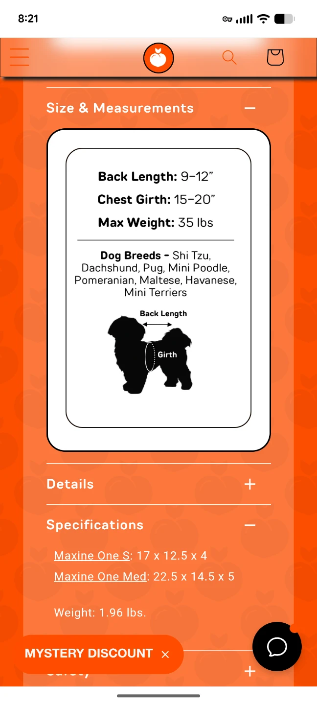 Little Chonk Dog Backpack Carrier - Small - photo 2