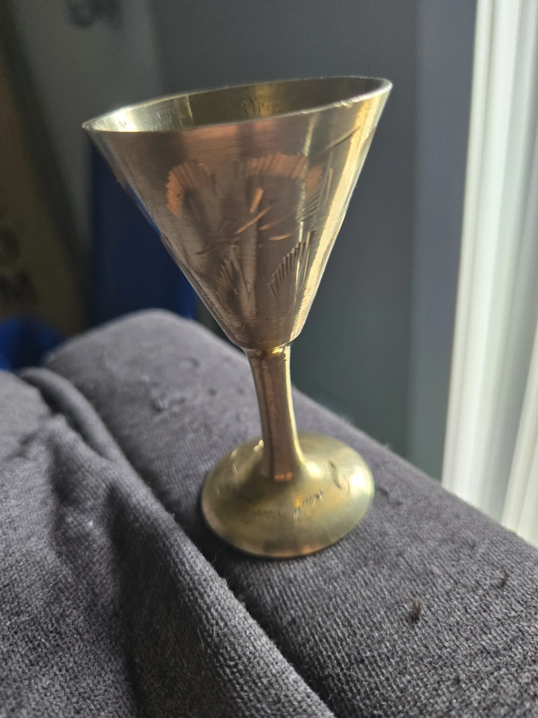Antique Alter Chalice hand chiseled from India - photo 2