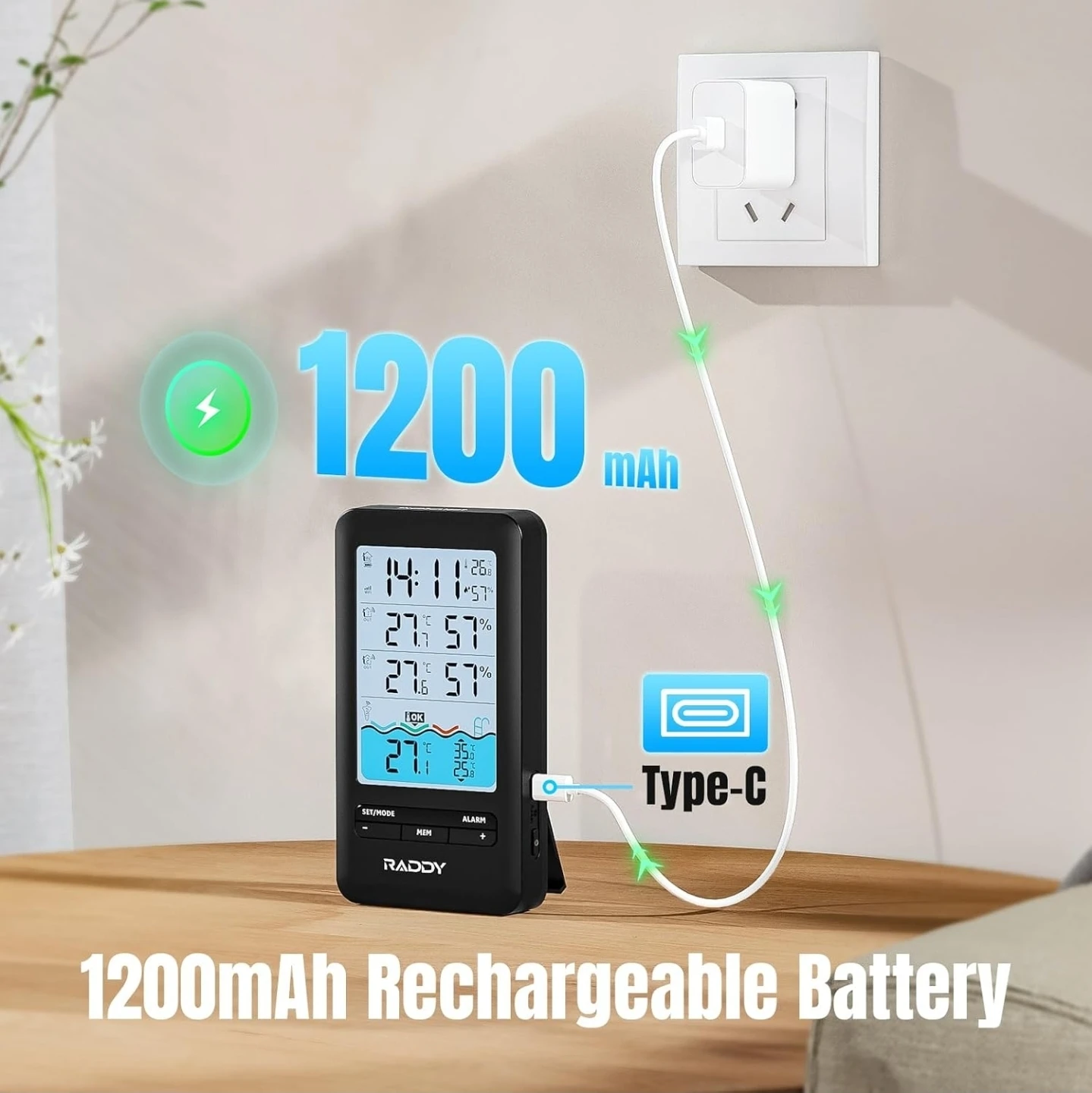 Raddy Wireless Temperature and Humidity Monitor - photo 5