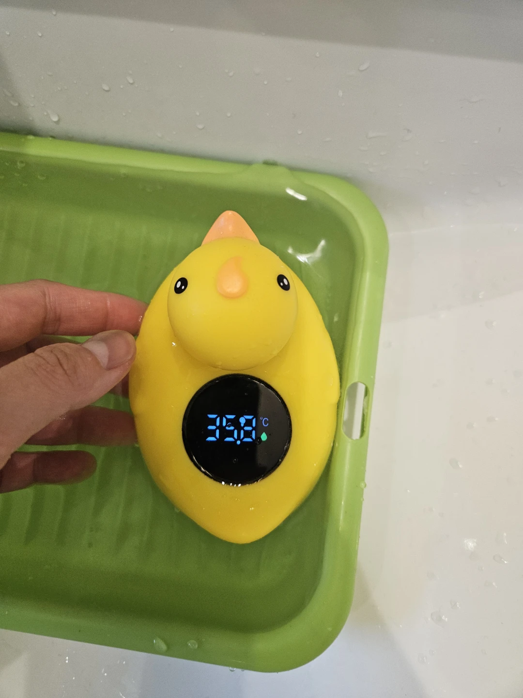 Infant Digital Thermometer - Yellow Rubber Duck Bath Toy - photo 2