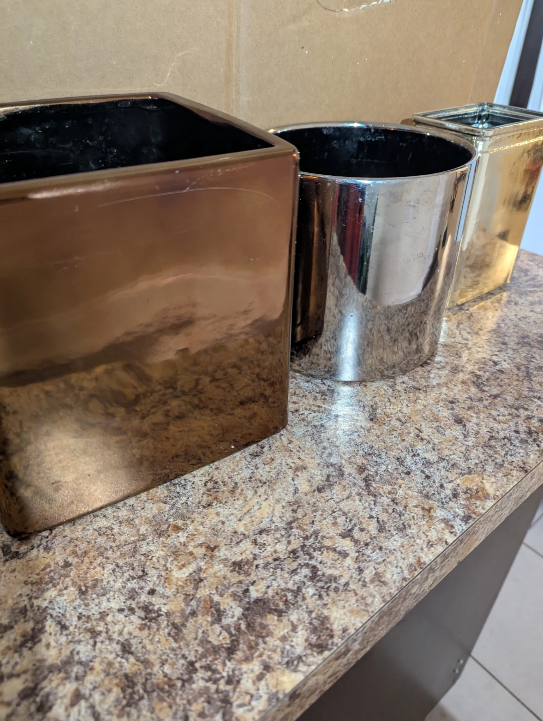 Metallic Planters (Set of 3)