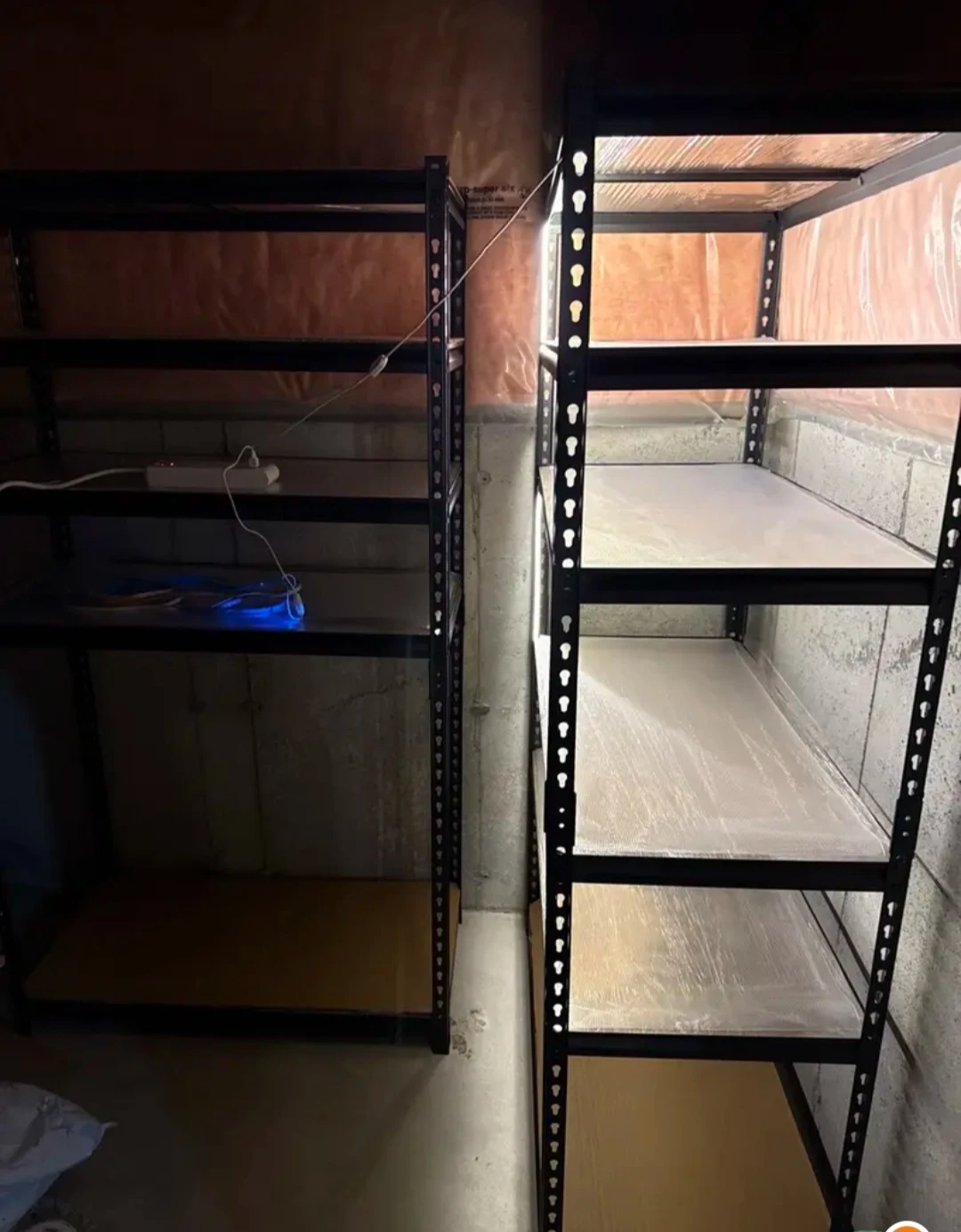 5-Tier Black Metal Shelving Unit - photo 2