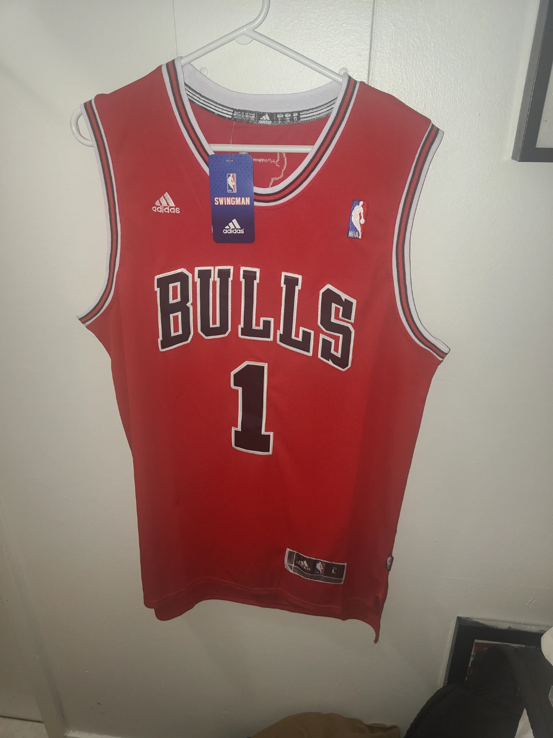 L+XL Adidas Derrick Rose Chicago Bulls Swingman Jersey