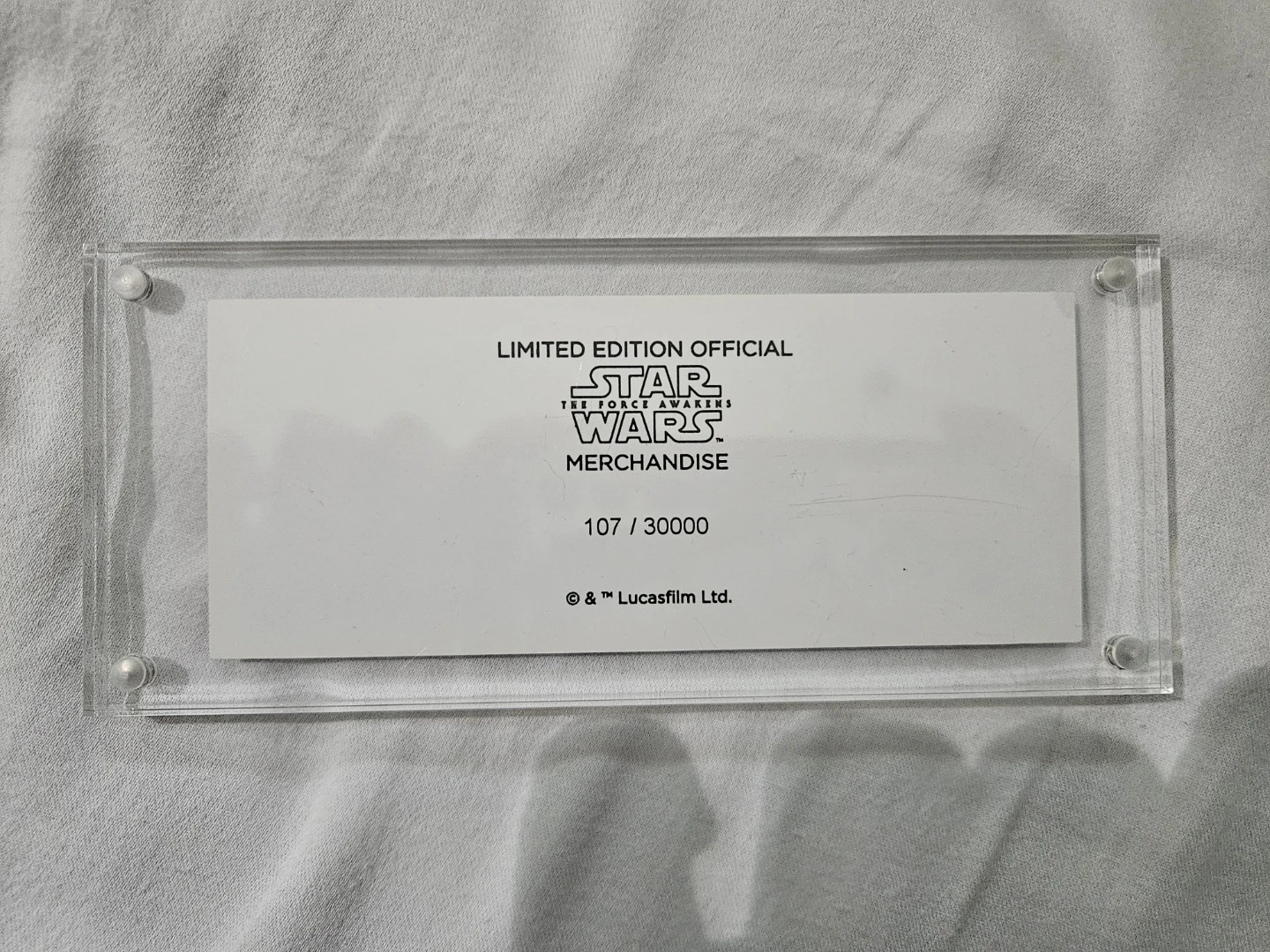 Star Wars The Force Awakens Galaxy Premiere Ticket - photo 2