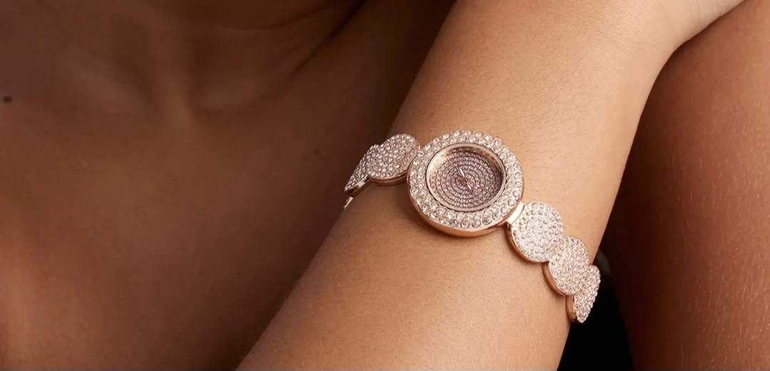 Fashion Nova Crystal Embellished Watch - photo 2