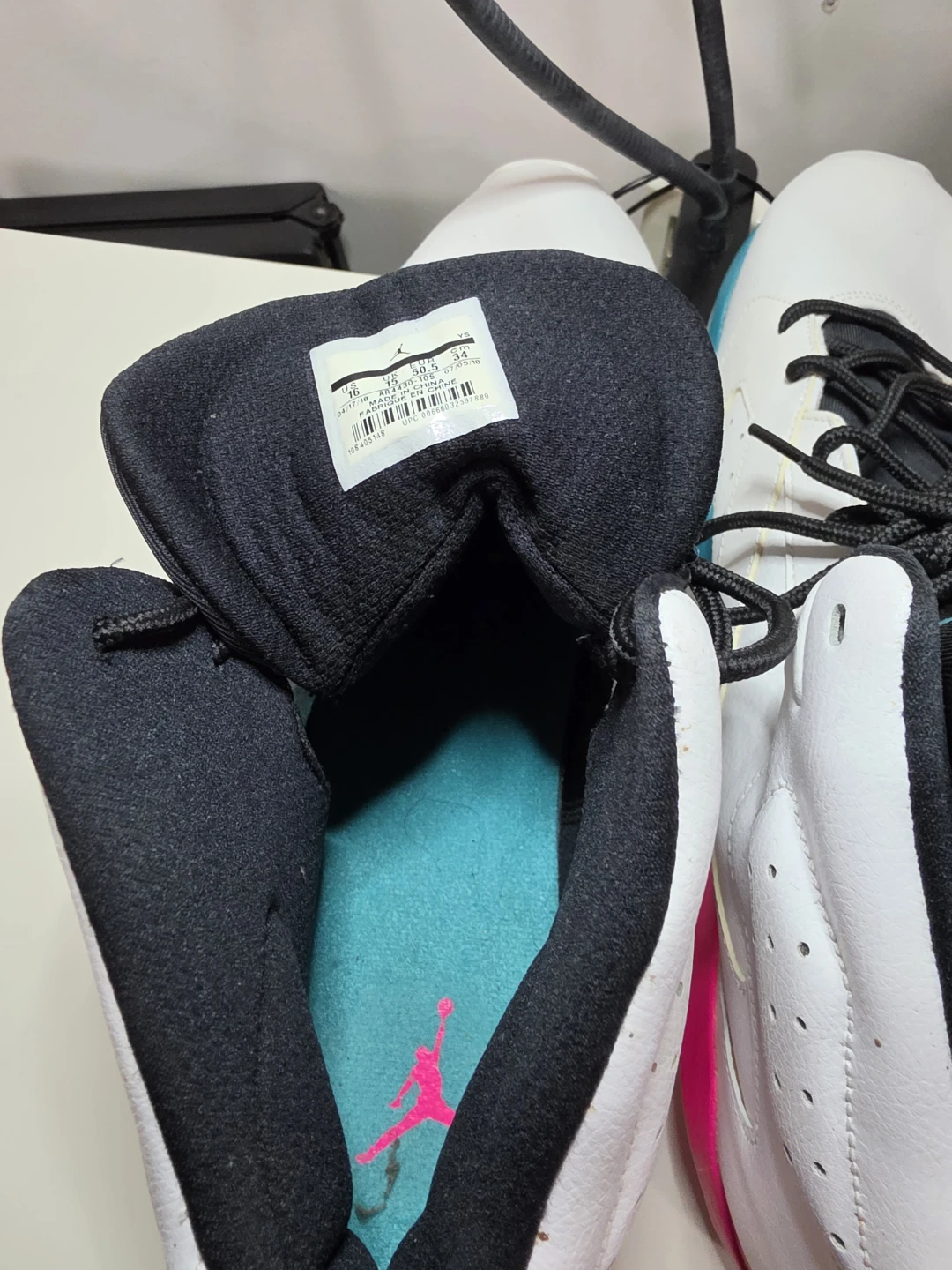 Jordan Sneakers White/Pink/Teal - photo 4