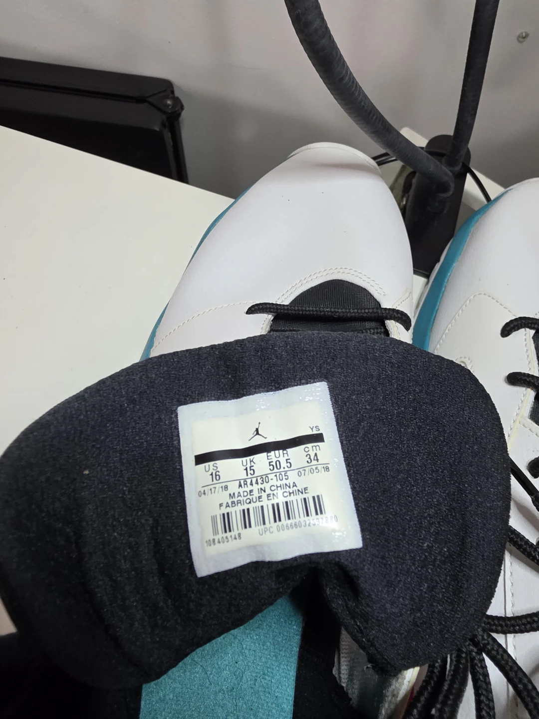 Jordan Sneakers White/Pink/Teal - photo 5
