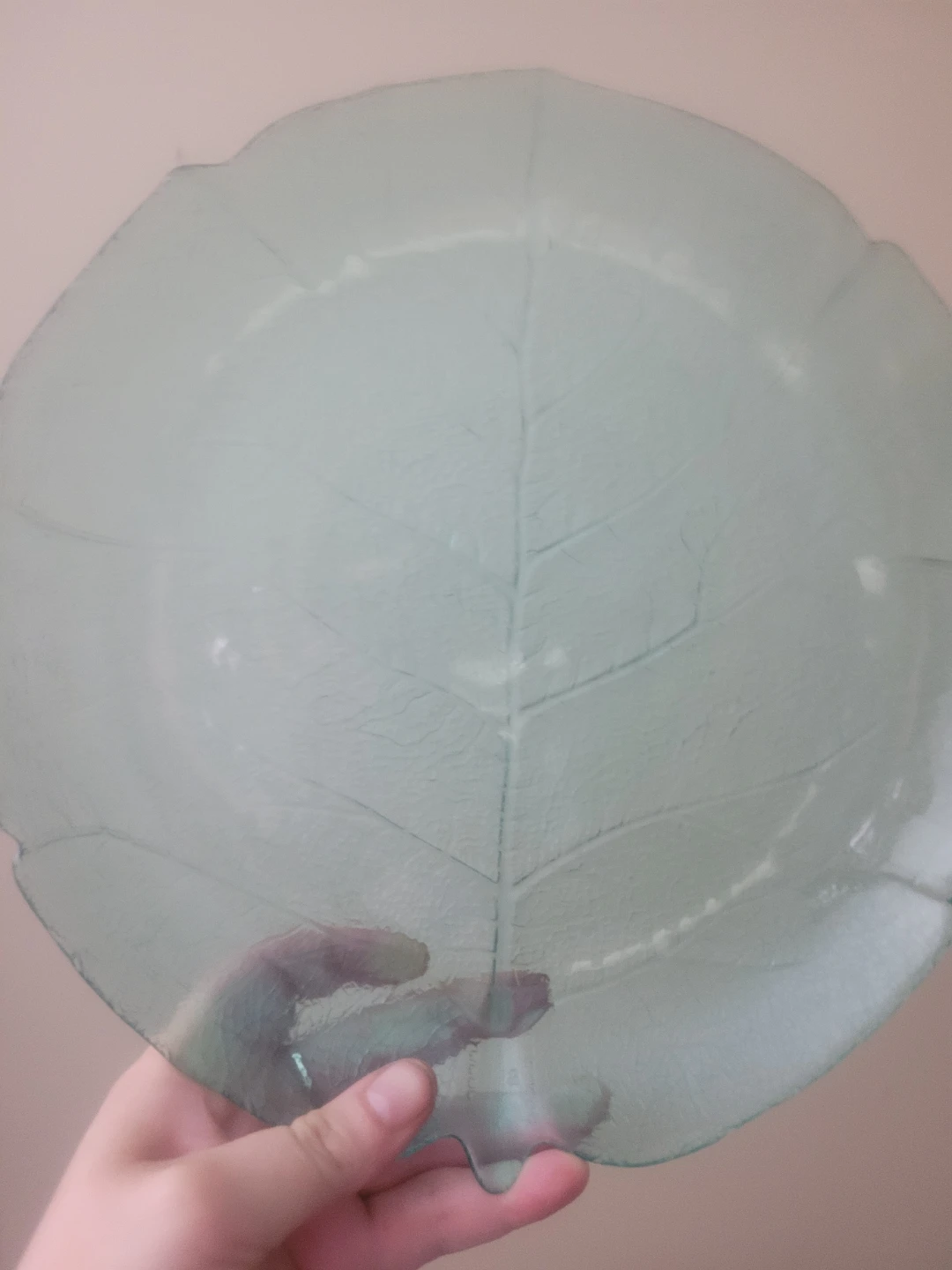 Vintage Arcoroc France Aspen Plates | Turquoise Leaf Plate - photo 3