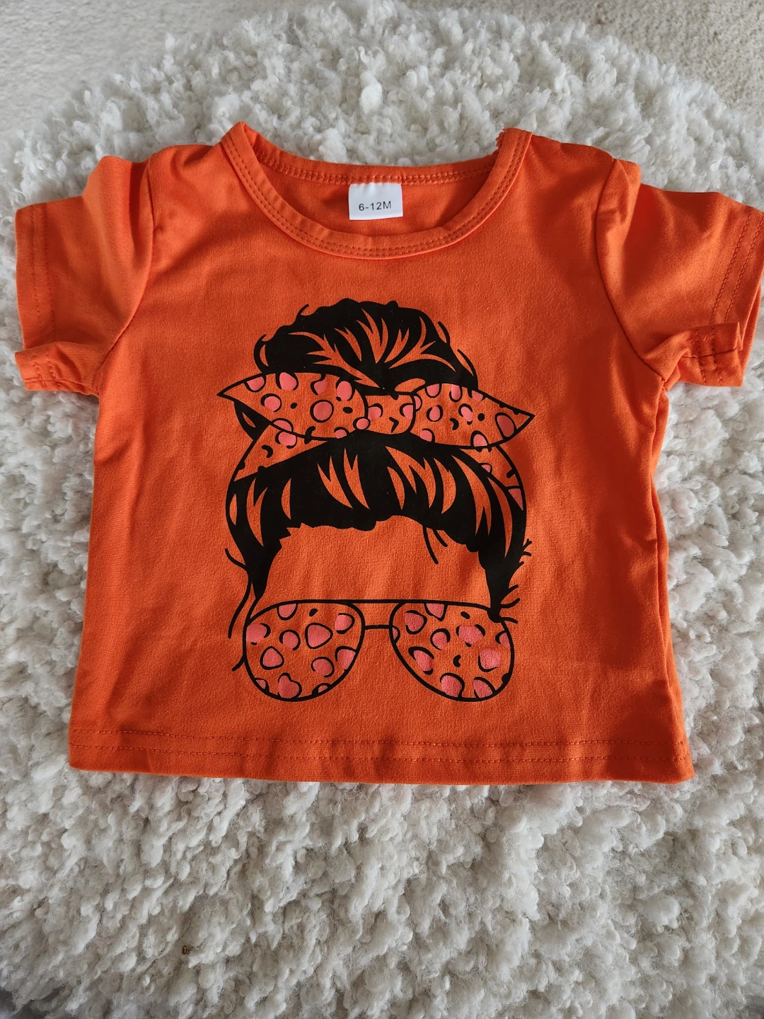 Orange T-shirt, Jeans & Headband Set - photo 2
