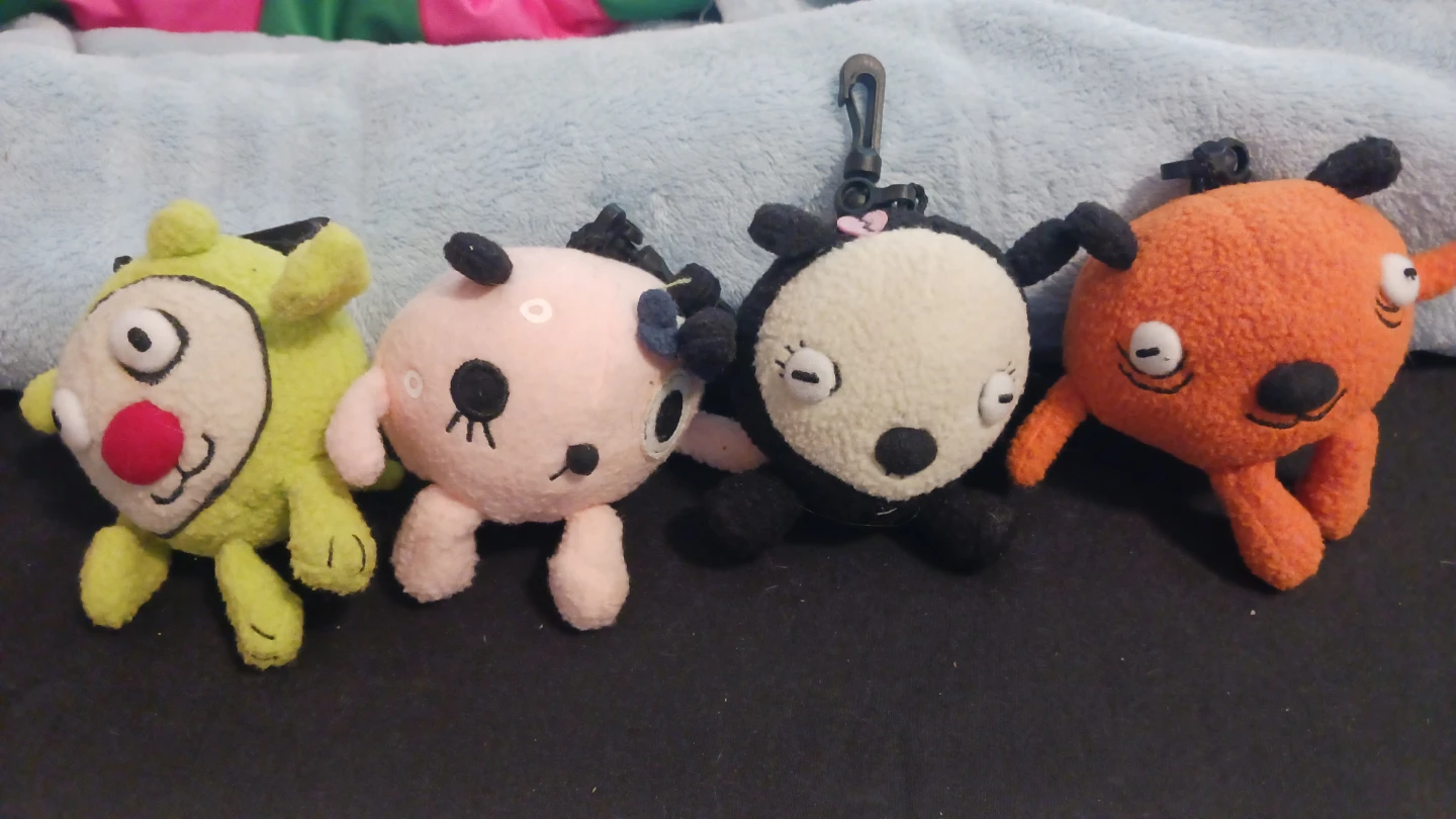Gus Fink Puff Dogs Plush Clip-Ons