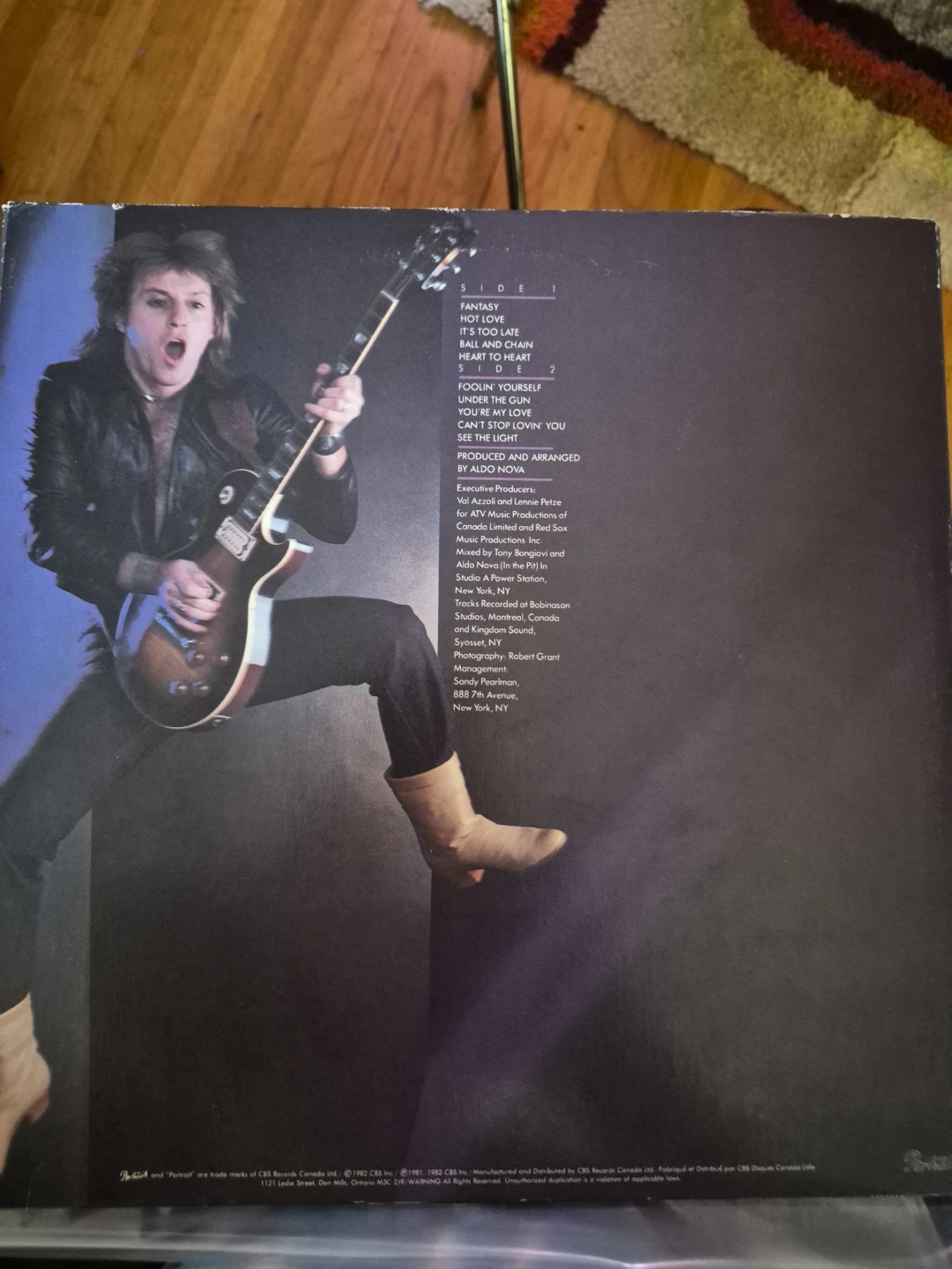 Aldo Nova - Self-Titled Vinyl Record - photo 2