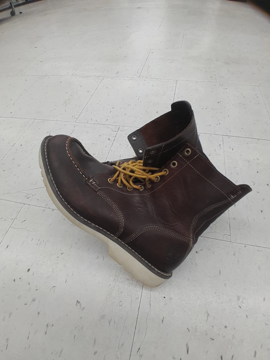Men's Brown Leather Original Timberland Size 9.5