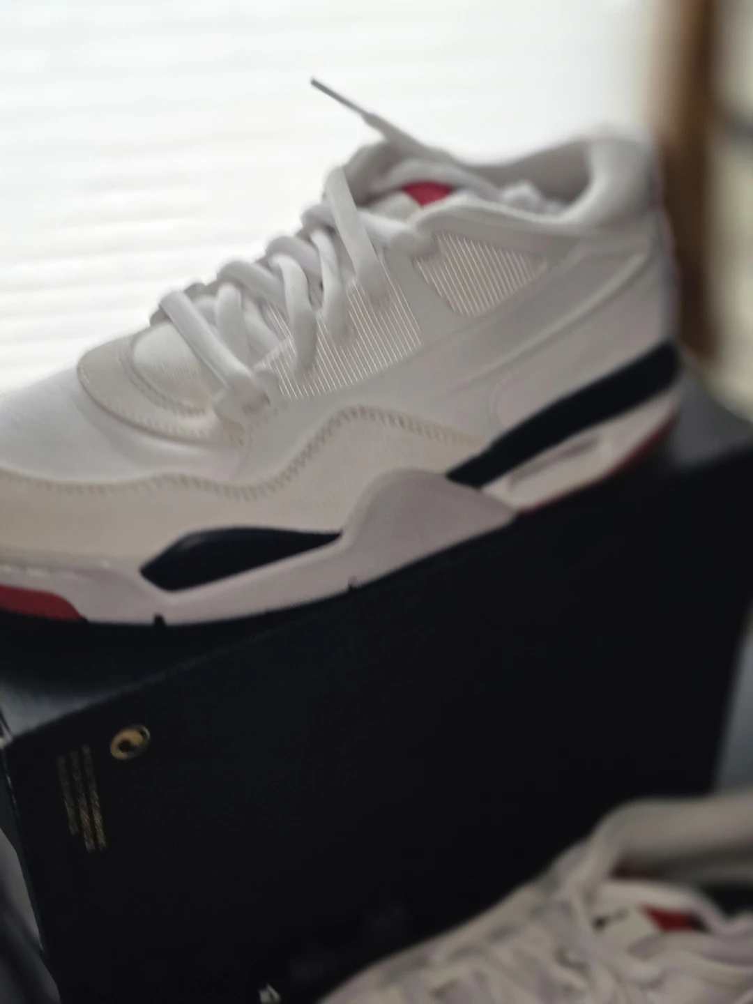 7.5 W/ 6Y - Air Jordan 4 RM (GS) White/Varsity Red-Black ( NEW) - photo 3