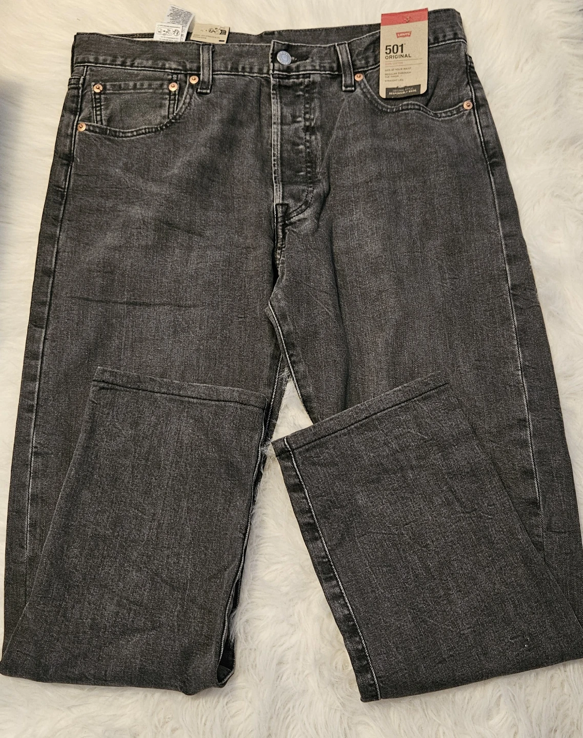 Levi's 501 Premium Original Charcoal Grey 32x30 - photo 3