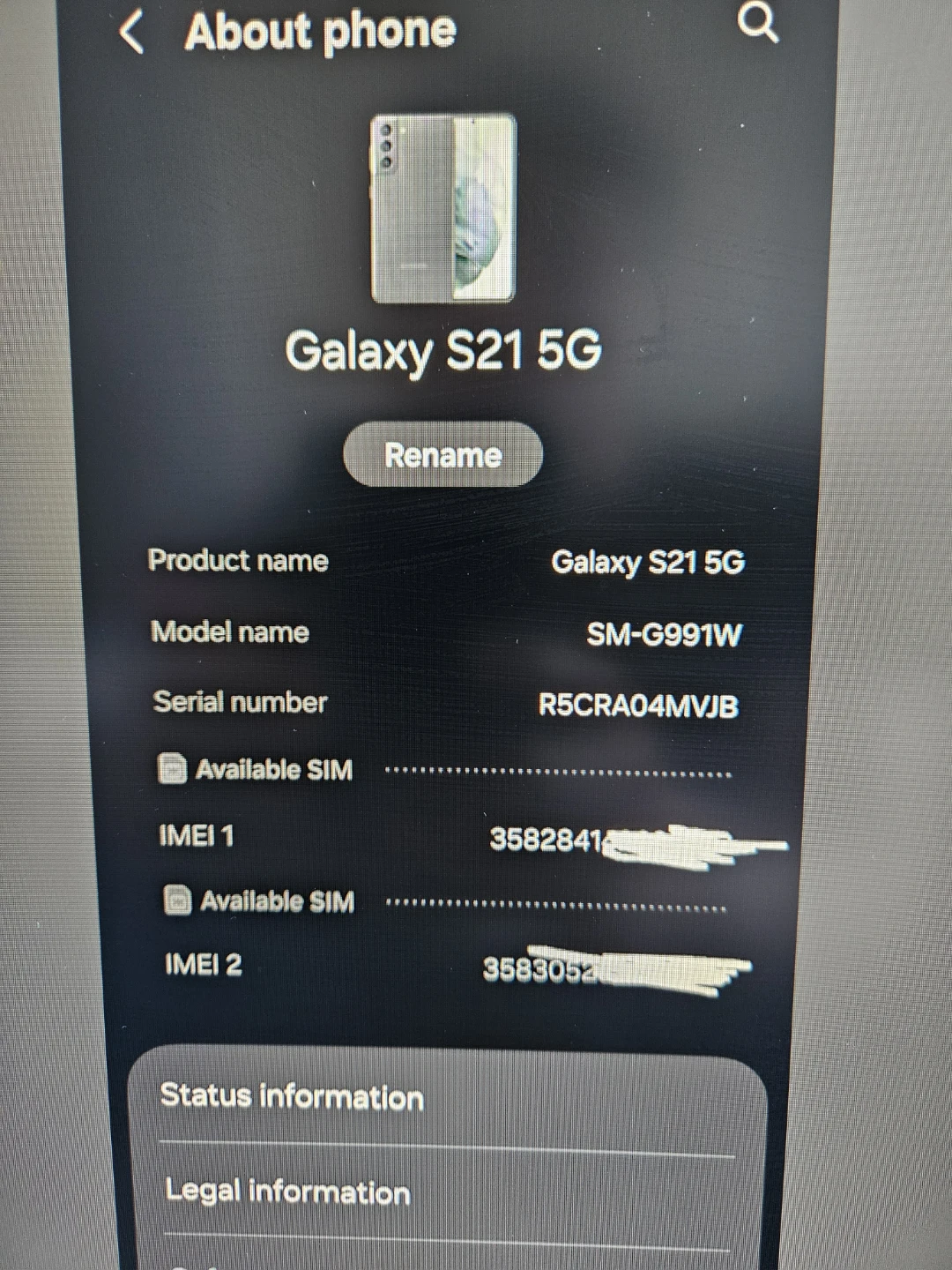 Samsung Galaxy S21 5G Smartphone