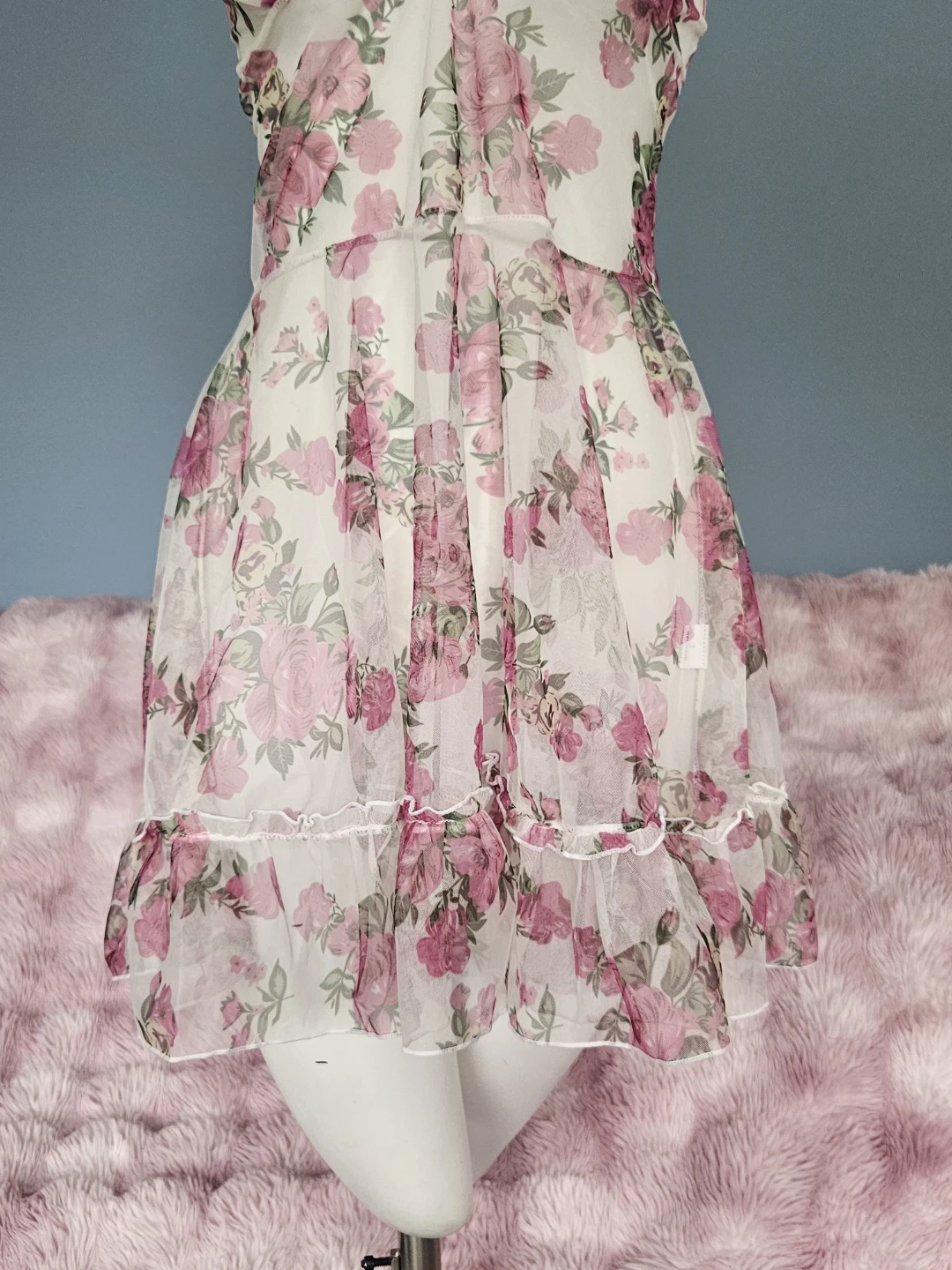 Floral Print Babydoll Dress - photo 2