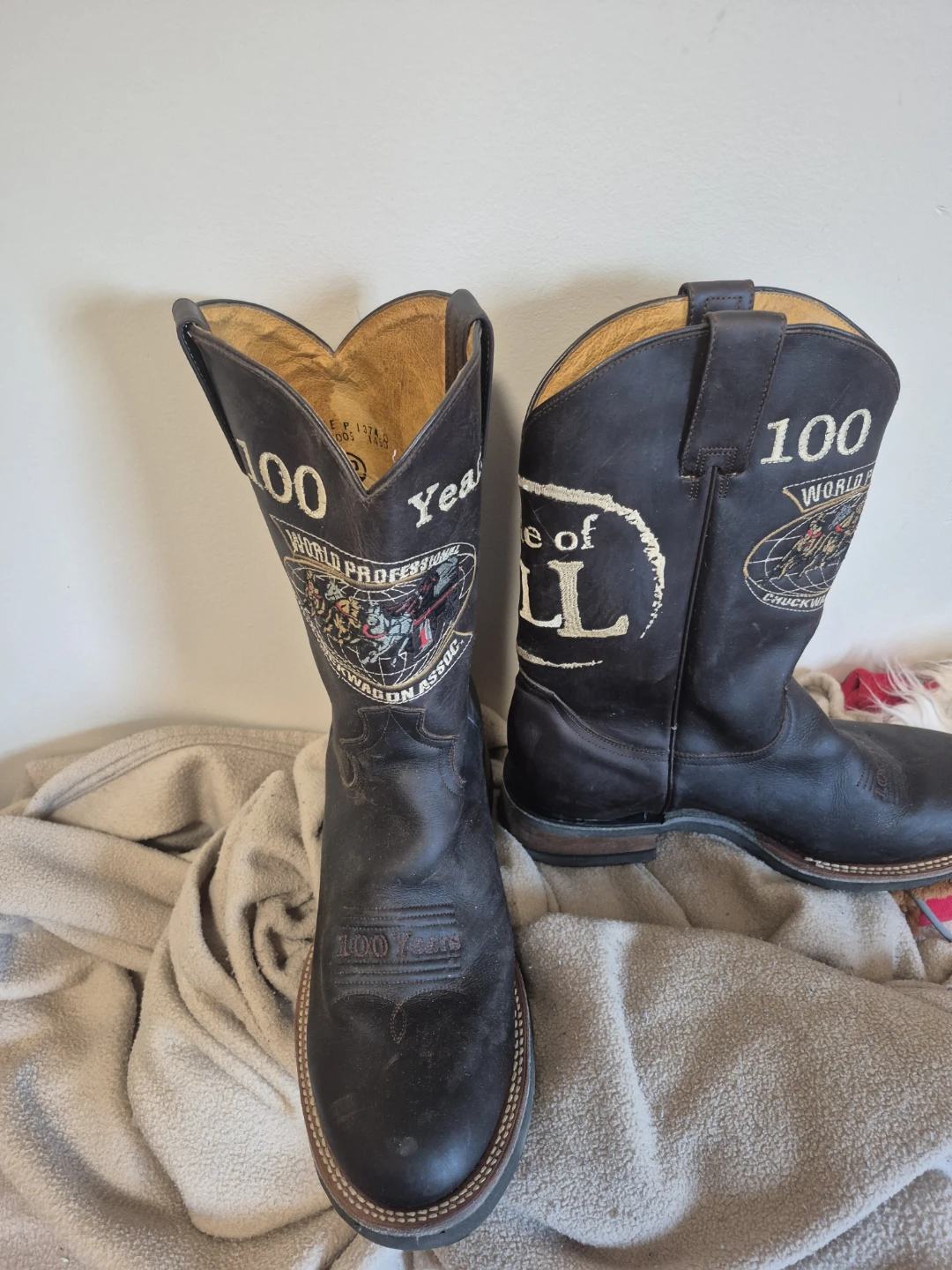 Chuckwagon Boots 100 Years World Professional Rodeo Association