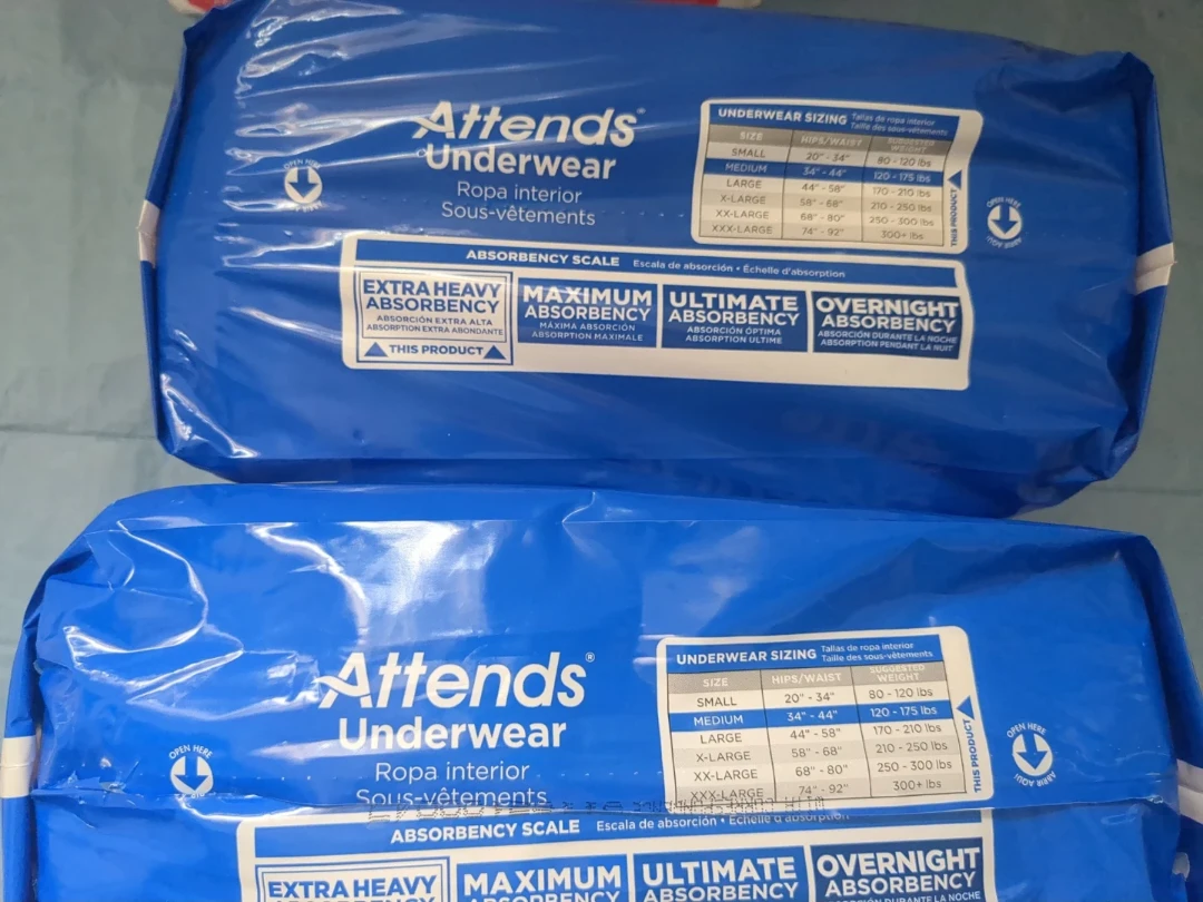 Adult Unisex Diapers, Size Medium, Heavy Absorbency (20 Count) - photo 2