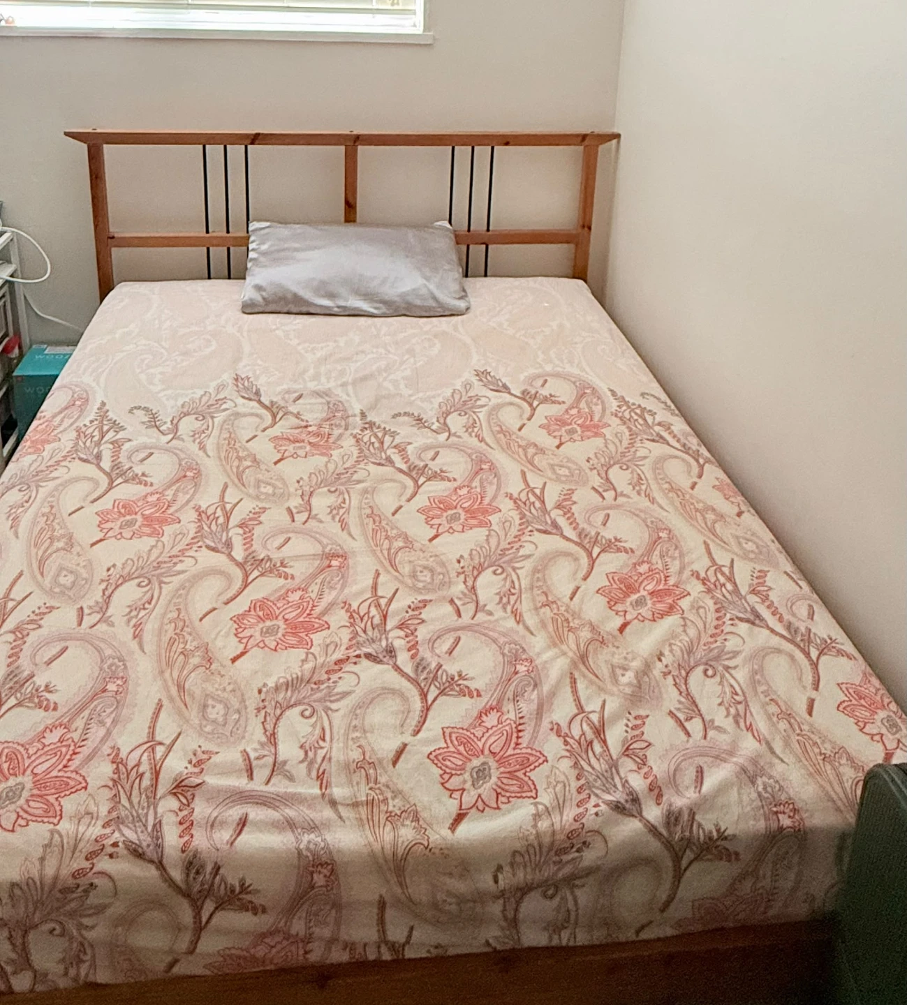 Ikea Queen Bed Frame with Mattress - photo 2