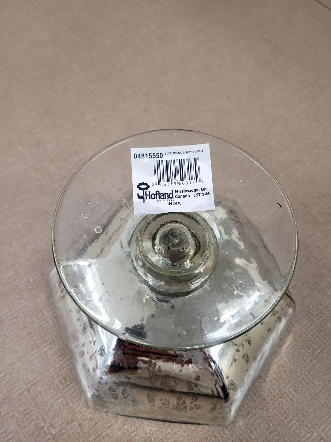 Hofland Mercury Glass Bowl - photo 2