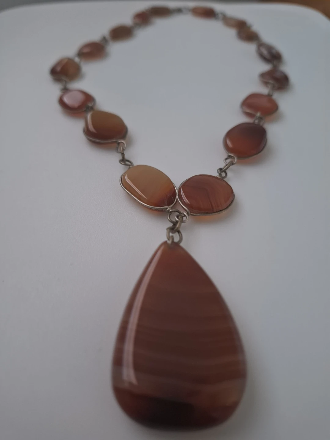 Amber semi-precious stone  necklace