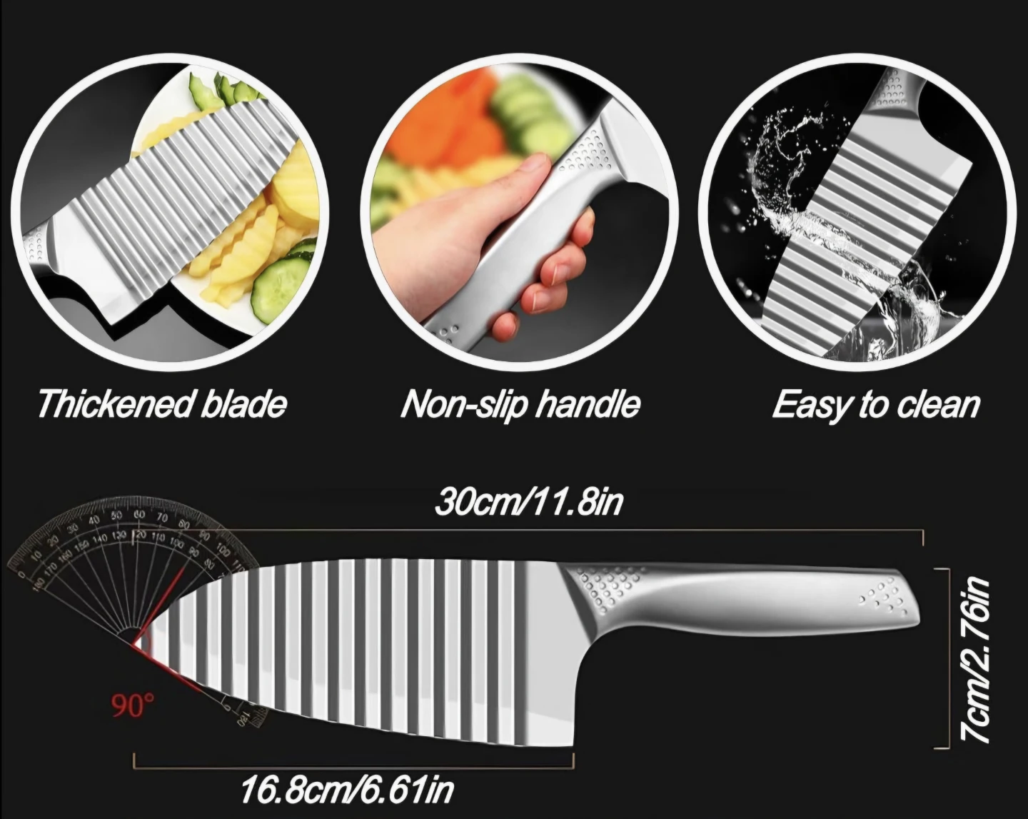 Crinkle Cut Knife 11.8in - photo 4