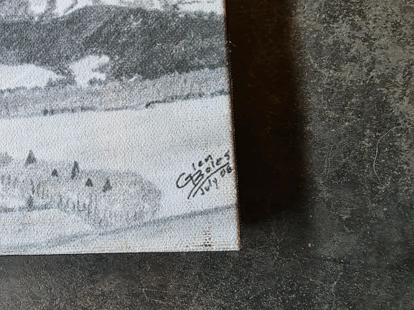 Cowboy on Horseback Painting - photo 2
