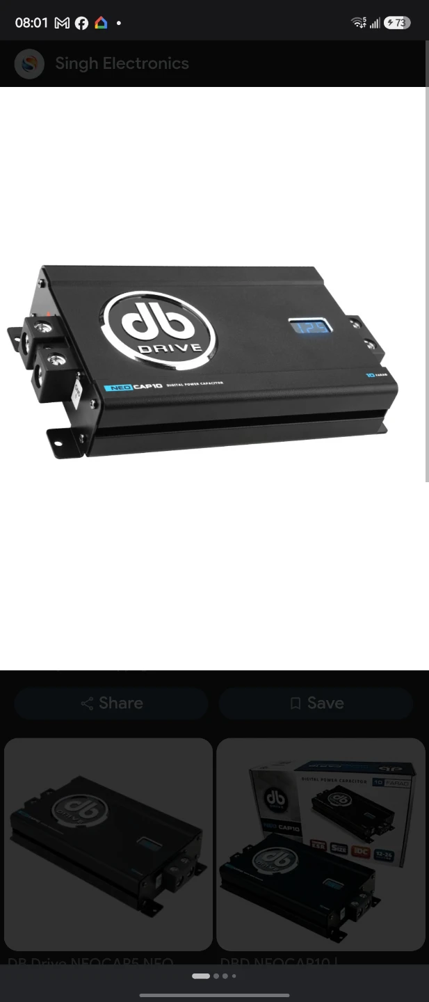 DB Drive NEOCAP10 Digital Power Capacitor - 10 Farad (Like New)
