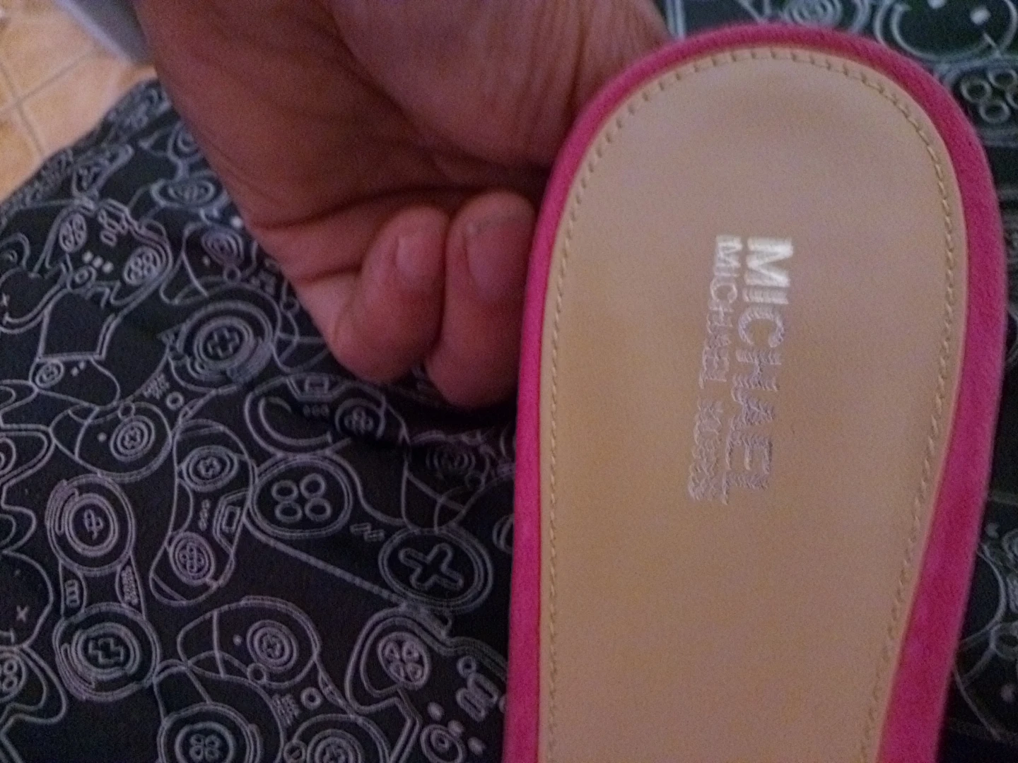 Michael Kors Pink Studded Slide Sandals - photo 5