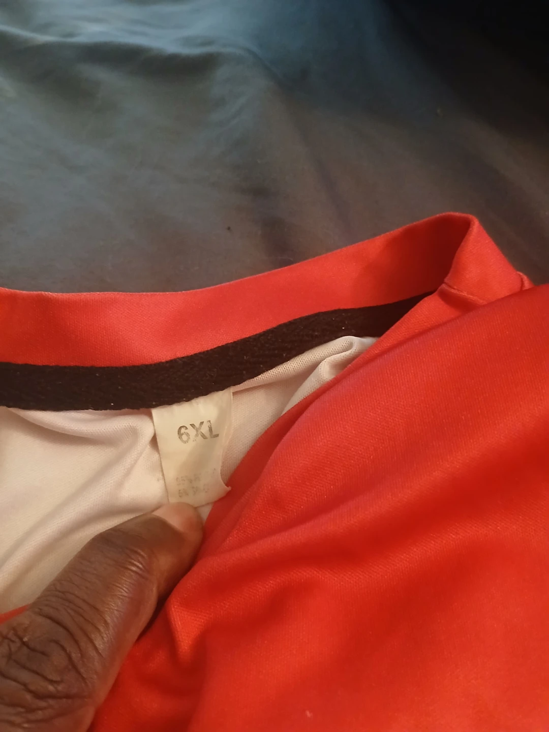 Red T-Shirt and Black Shorts Set - 6XL - photo 2