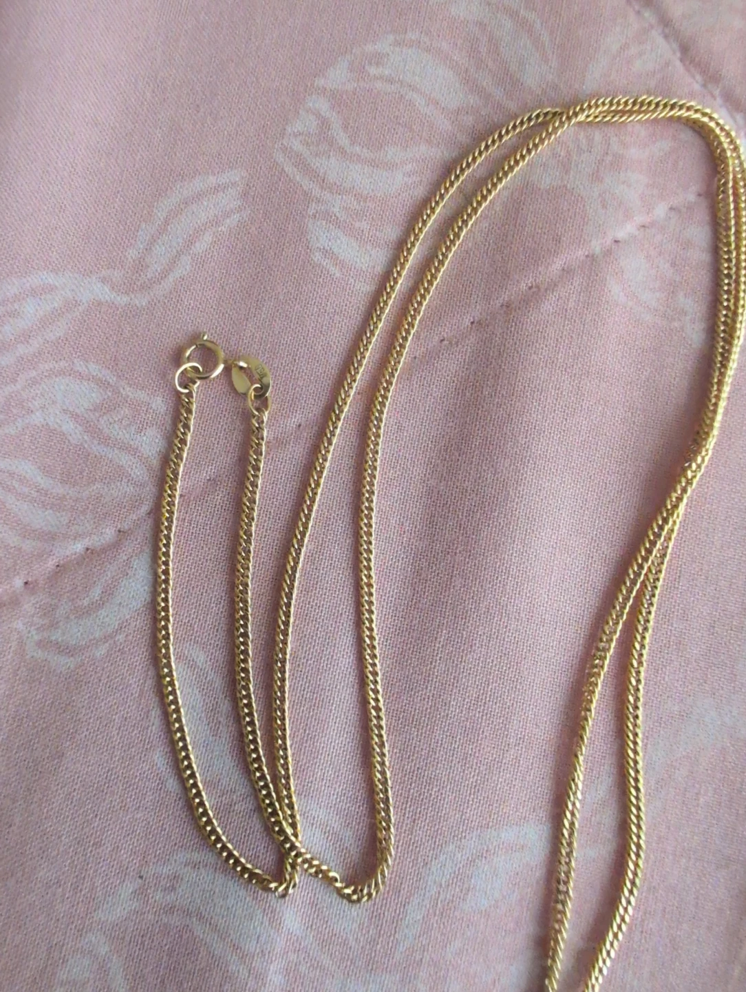 18K Gold Necklace with Jesus Face Pendant - photo 3