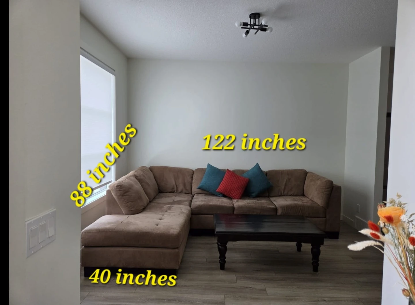 Sectional Sofa + coffee table
