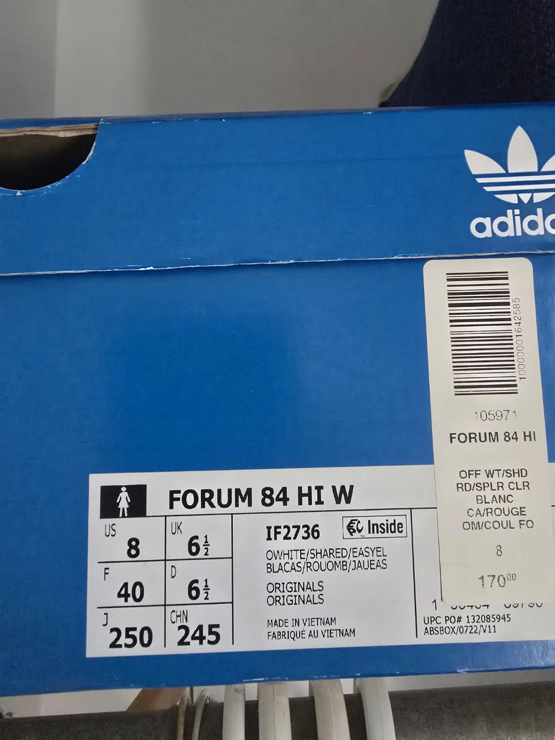 Adidas Forum 84 Hi W Sneakers - Size 8 US / 6.5 UK - photo 2