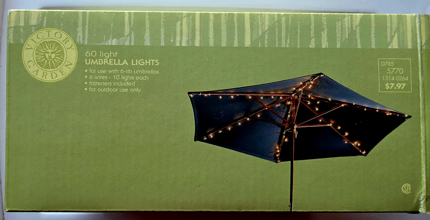 Victory Garden 60 Light Umbrella Lights