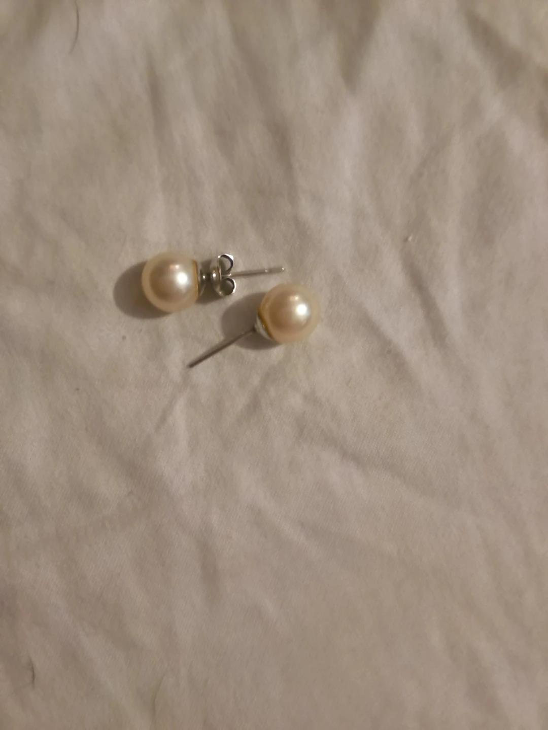 Pearl white gold  Earrings